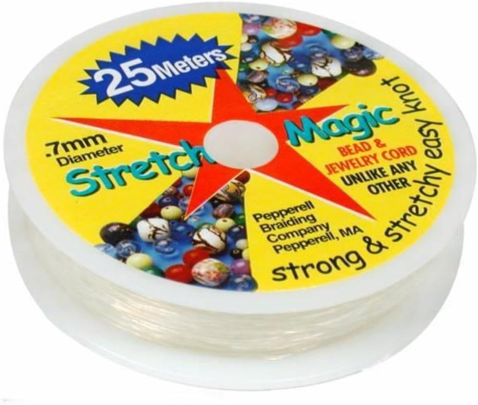 Stretch Magic Clear Bead Cord.7mm 25 Meters (About 82ft)