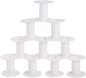 PH PandaHall 20pcs Empty Plastic Spools, 2 Inch Ribbon Spool White Wire Spools Thread String Bobbin Weaving Bobbins Craft Spools for Embroidery Thread, Yarn, Ribbon, Crafts and Sewing
