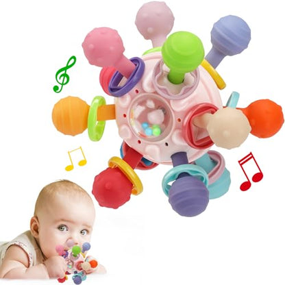 TOHIBEE Baby Montessori Sensory Toys for 0-6 6-12 Months, Food Grade Teething Toys for Babies 0 3 6 9 12 18 Months, Newborn Infant Learning Developmental Toys Gifts for 1 2 Year Old Boys Girls