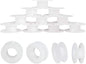 PH PandaHall 20 Pack Empty Spool, Plastic Ribbon Spools Wire Weaving Bobbins Empty Thread Spools Ribbon Chain Tape Spools White Spools for Embroidery Thread Yarn Ribbon Crafts Sewing 2.16x0.78inch