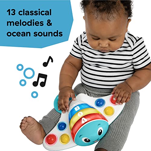 Baby Einstein Outstanding Opus The Octopus Sensory Rattle & Teether Multi-Use Toy, BPA Free & Chillable, 3 Months & up, Multicolored