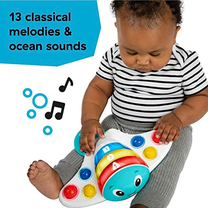 Baby Einstein Outstanding Opus The Octopus Sensory Rattle & Teether Multi-Use Toy, BPA Free & Chillable, 3 Months & up, Multicolored