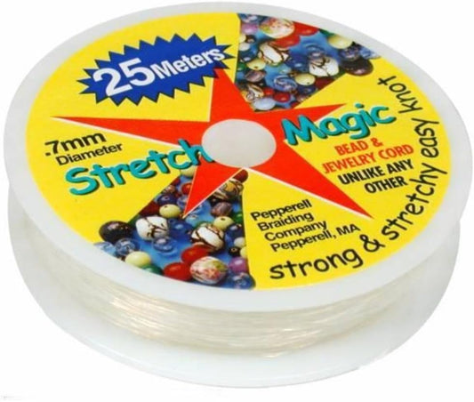 Stretch Magic Clear Bead Cord.7mm 25 Meters (About 82ft)