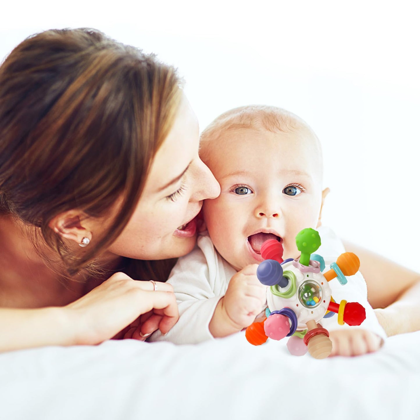 TOHIBEE Baby Montessori Sensory Toys for 0-6 6-12 Months, Food Grade Teething Toys for Babies 0 3 6 9 12 18 Months, Newborn Infant Learning Developmental Toys Gifts for 1 2 Year Old Boys Girls