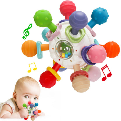 TOHIBEE Baby Montessori Sensory Toys for 0-6 6-12 Months, Food Grade Teething Toys for Babies 0 3 6 9 12 18 Months, Newborn Infant Learning Developmental Toys Gifts for 1 2 Year Old Boys Girls