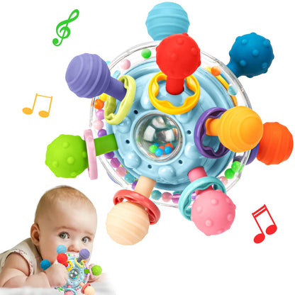 TOHIBEE Baby Montessori Sensory Toys for 0-6 6-12 Months, Food Grade Teething Toys for Babies 0 3 6 9 12 18 Months, Newborn Infant Learning Developmental Toys Gifts for 1 2 Year Old Boys Girls