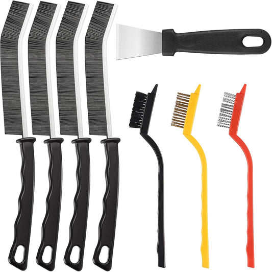 Crevice Cleaning Brush,8 Pcs Multifunctional Cleaning Brush Tools,Hard Bristle Crevice Cleaning Brush,Crevice Cleaning Brushes for Household Use Bathroom Tiles Kitchen Practical and Durable