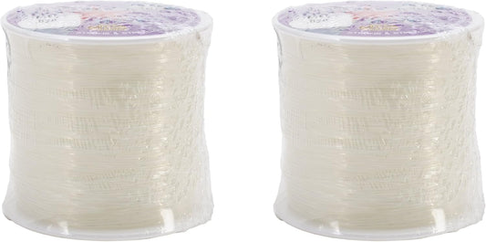 Pepperell Stretch Magic 1mm Bead and Jewelry Cord, 100m, Clear (2 Pack)