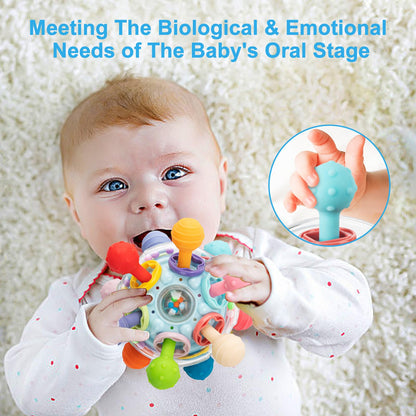 TOHIBEE Baby Montessori Sensory Toys for 0-6 6-12 Months, Food Grade Teething Toys for Babies 0 3 6 9 12 18 Months, Newborn Infant Learning Developmental Toys Gifts for 1 2 Year Old Boys Girls