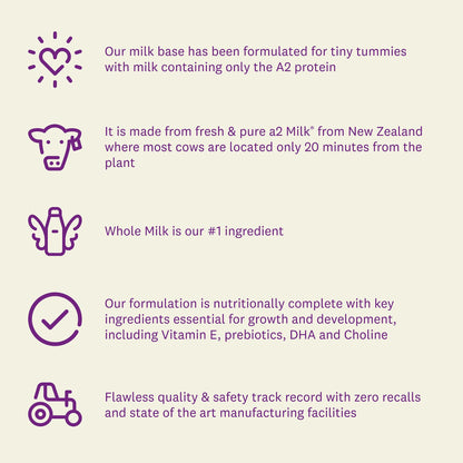 a2 Platinum® Premium Infant Formula for Babies ages 0-12 Months, Milk-Based Powder with Iron. Nutritionally Complete, made with pure and natural a2 Milk® - 14.1 - oz Can