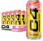 C4 Performance Energy Drink, STARBURST™ Strawberry, Sugar Free Pre Workout Carbonated Drink with no Artificial Colors or Dyes, (16 fl. oz Pack of 12)