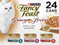 Purina Fancy Feast Gravy Lovers Poultry and Beef Grilled Gourmet Wet Cat Food Variety Pack - 3 Ounce (Pack of 24)