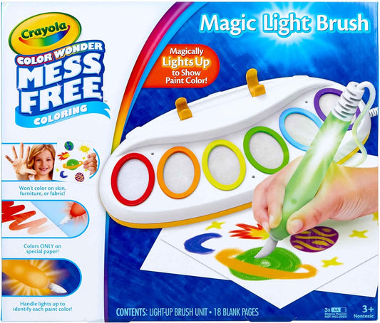 Crayola Color Wonder Magic Light Brush, Mess Free Painting, Toddler Activity, Preschool Toy, Gift for Toddlers, Ages 3+