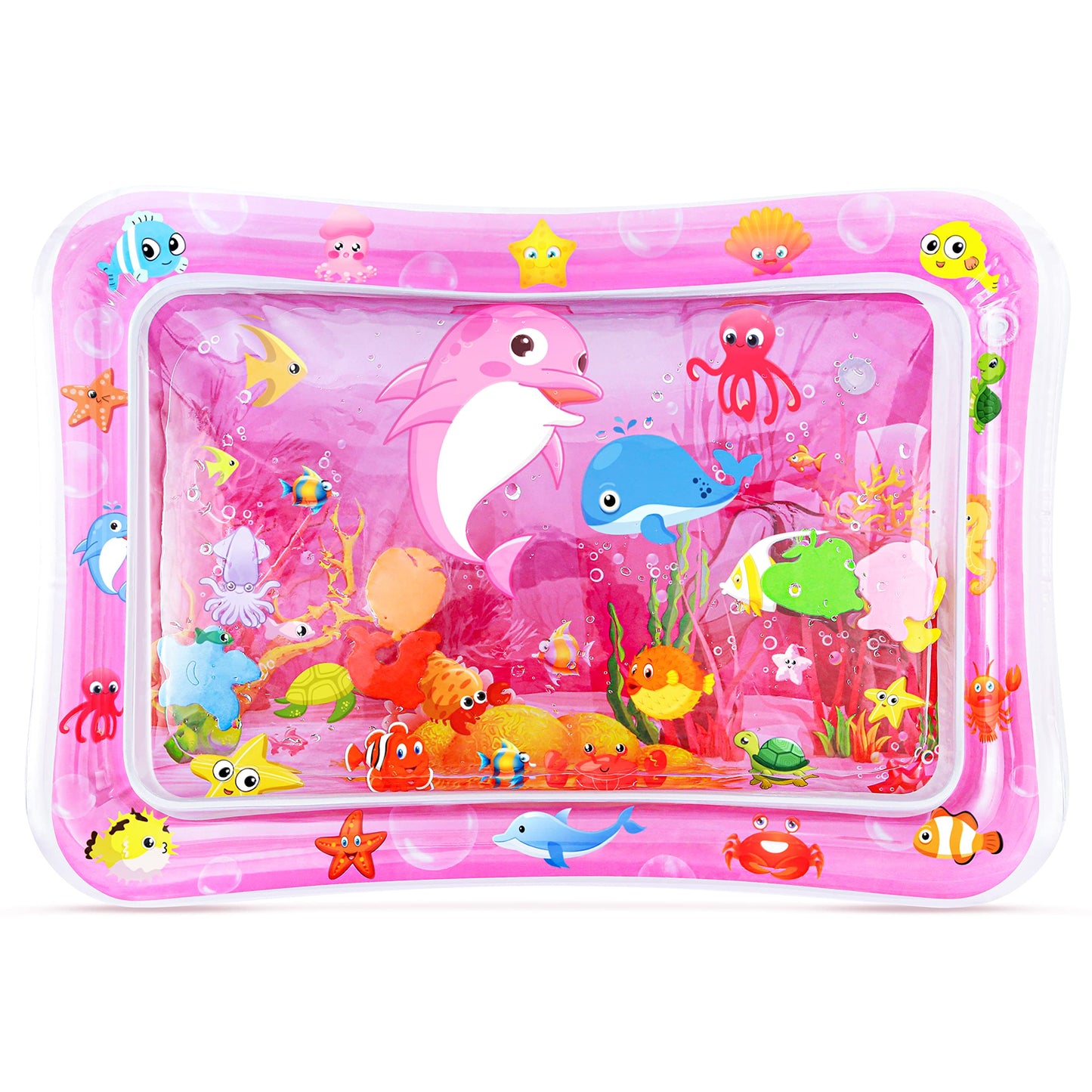 Yeeeasy Tummy Time Water Mat丨Inflatable Tummy Time Water Play Mat for Babies, Infants and Toddlers 3 to 12 Months Promote Development Toys Baby Gifts